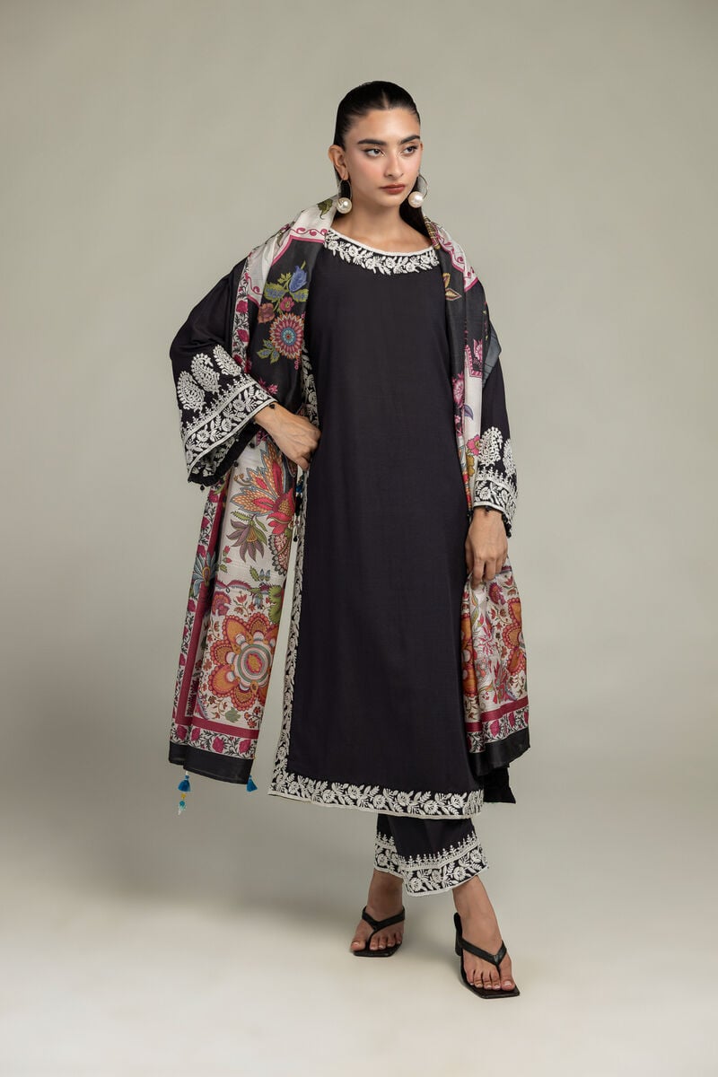 Black Silk Kurta
