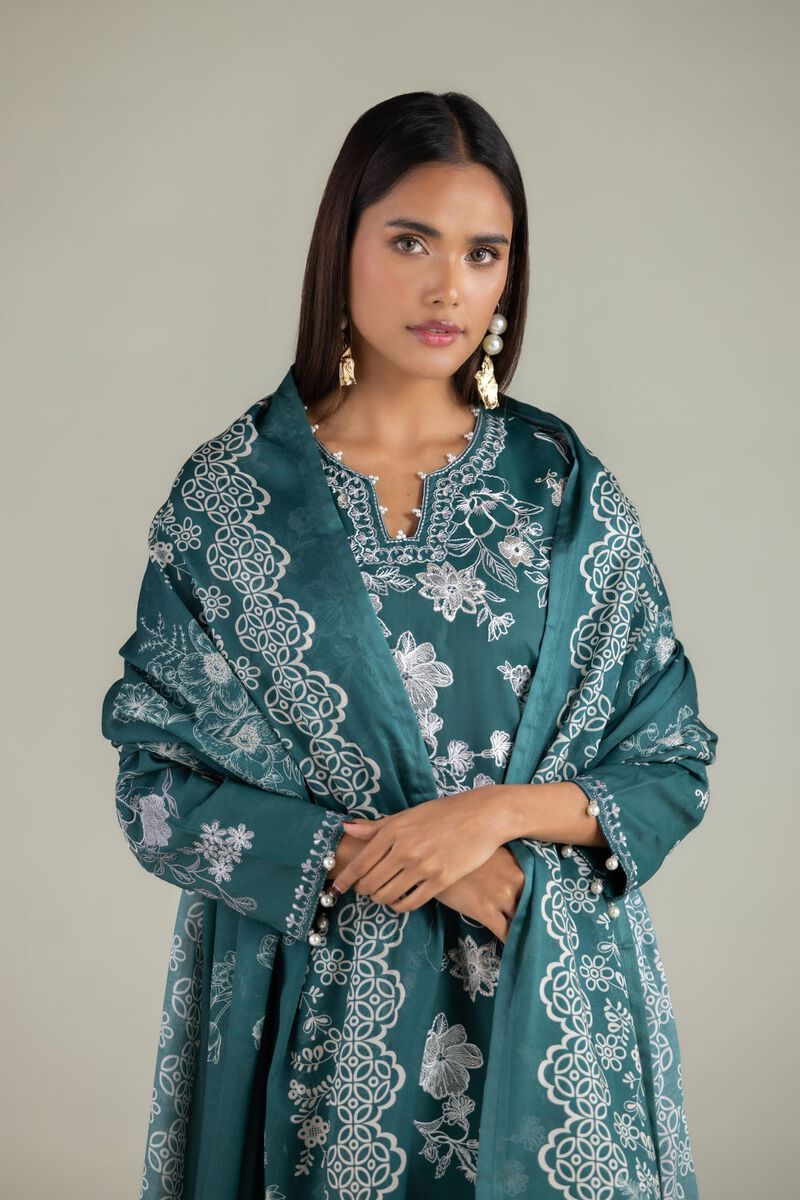 Floral Thread Dupatta