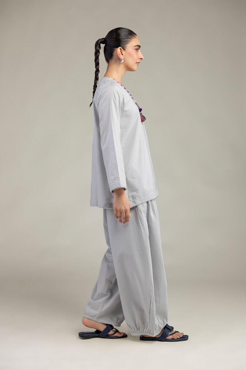 Gray Cotton Shalwar
