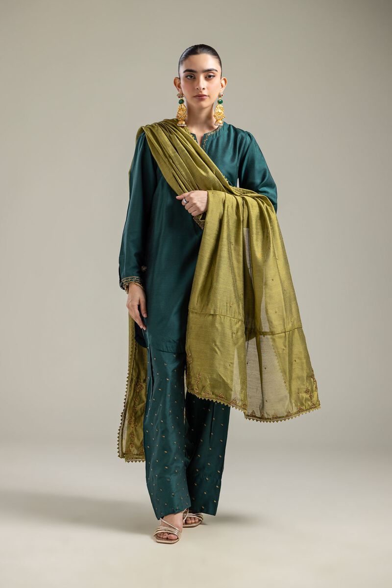 Silk Green Shalwar