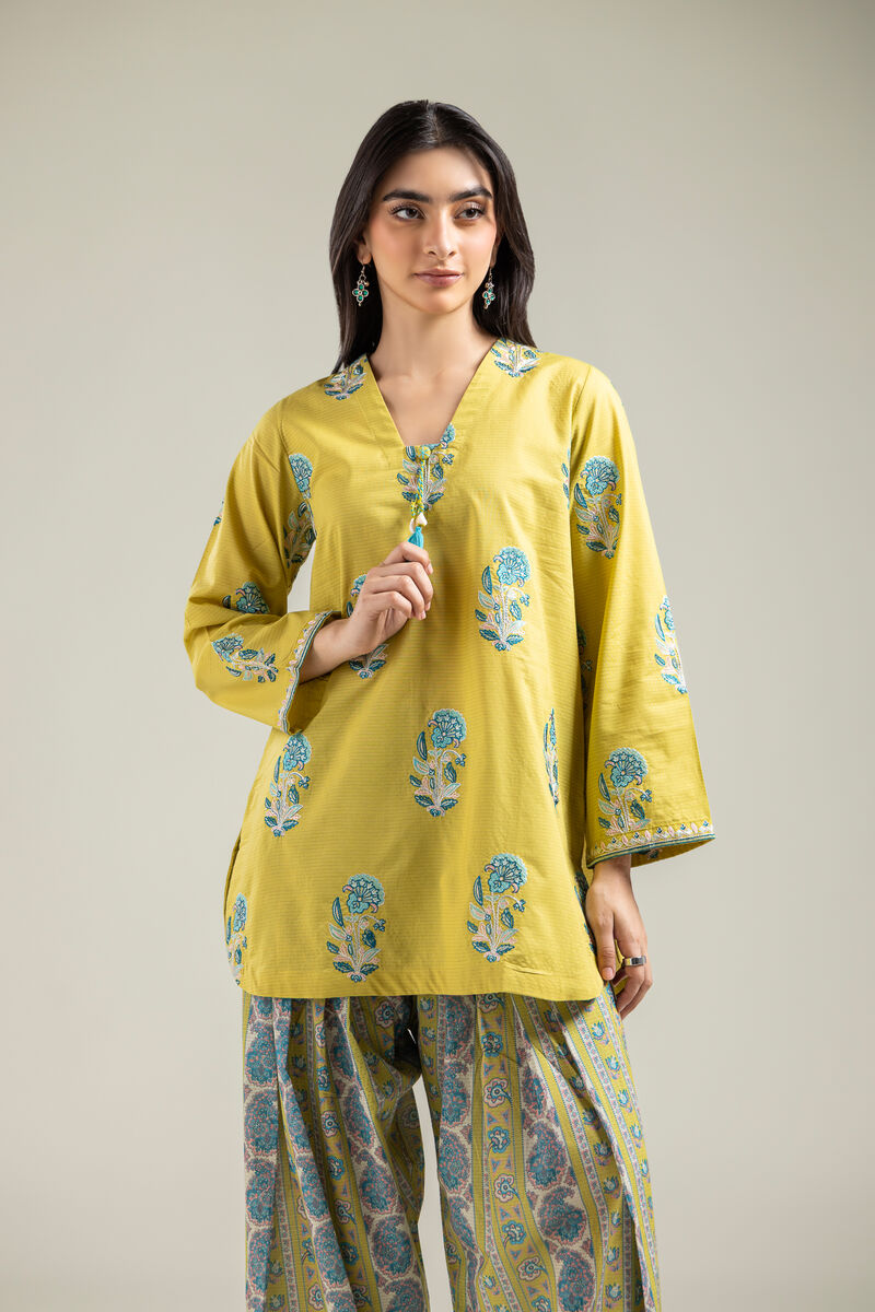 Short Floral Kurta