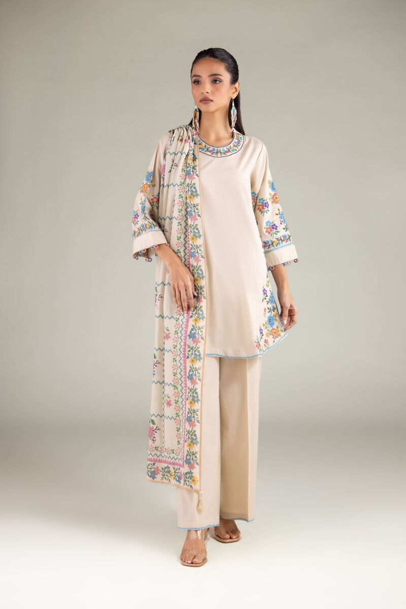 Geometric Tassel Dupatta