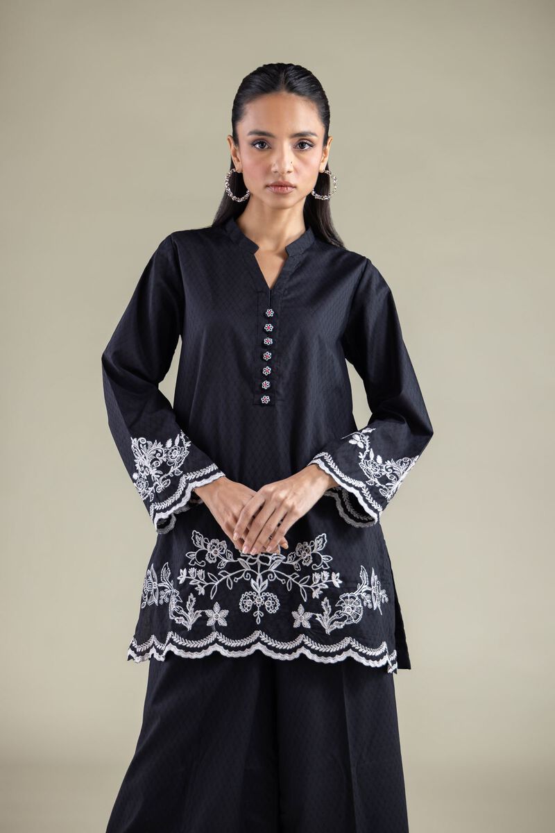 V-neck Floral Kurta