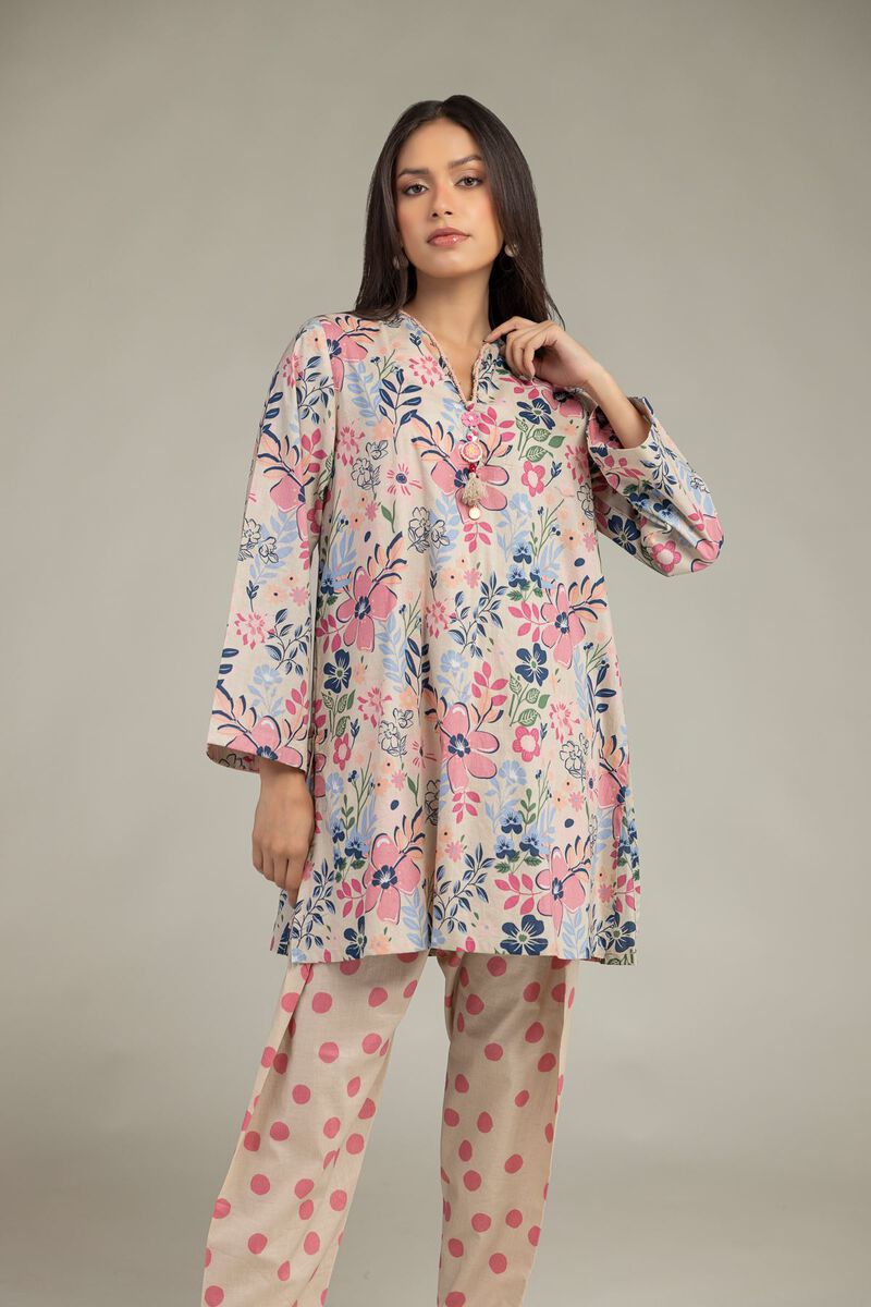 Short Floral Kurta