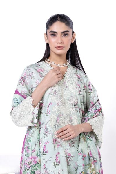 Embroidered | Cotton Satin | Fabrics 3 Piece | PKR 6,750