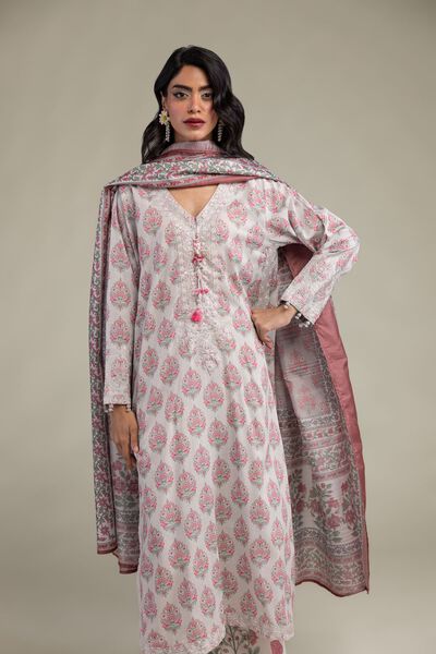 Embroidered Raw Silk Raw Silk Kurta