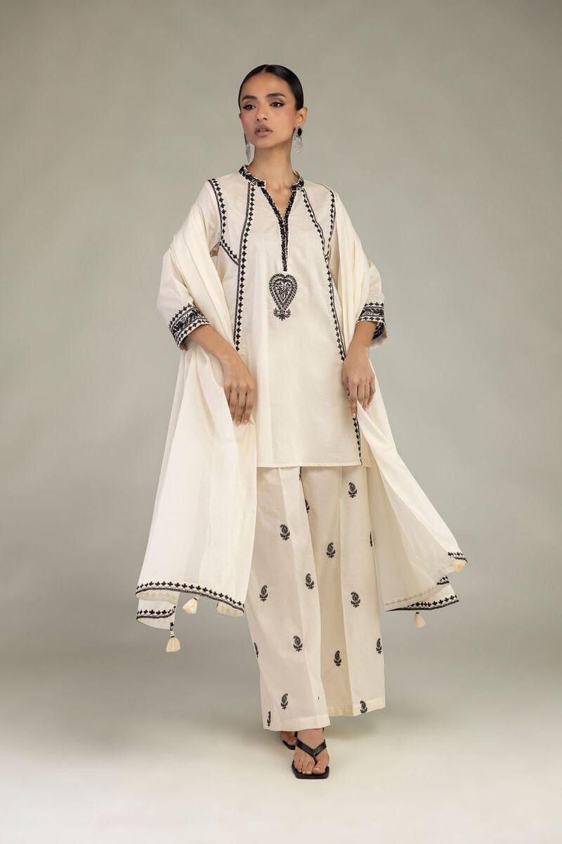 Cambric V-Neck Kurta