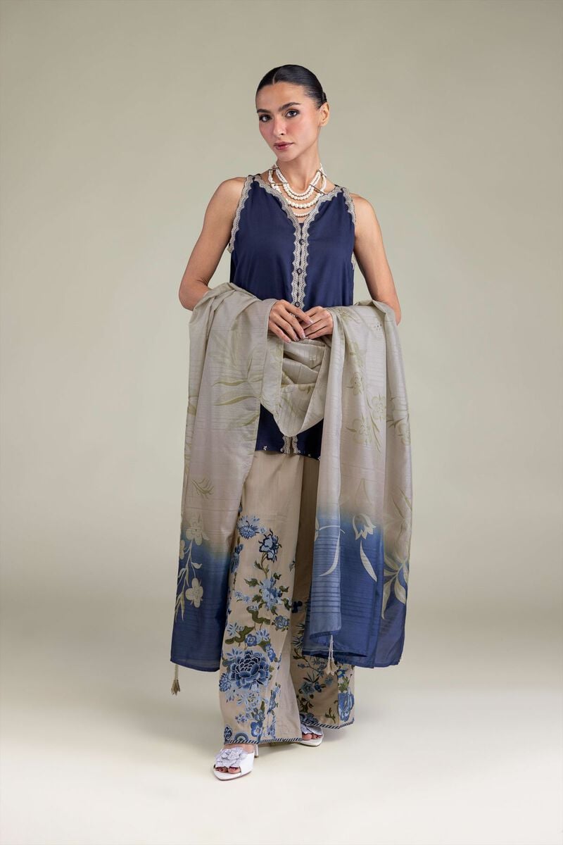 Raw Silk Pants