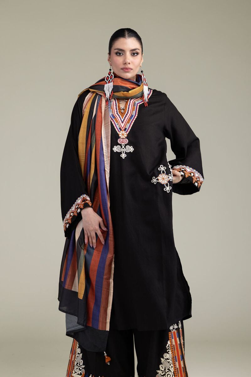Black Longline Kurta