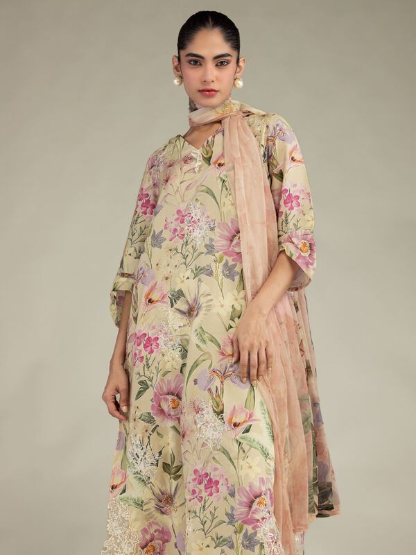 Floral Longline Kurta