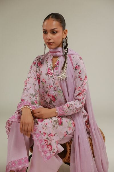 Floral Longline Kurta, image 1