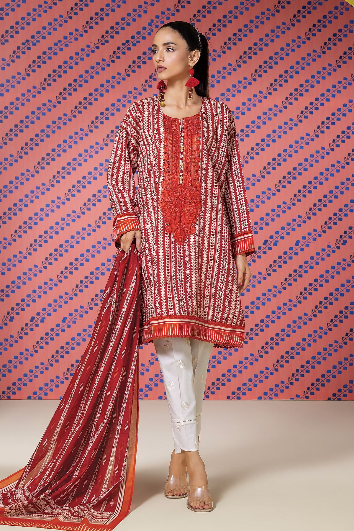 Women s 2 Piece Unstitched Lawn Suits Khaadi Pakistan