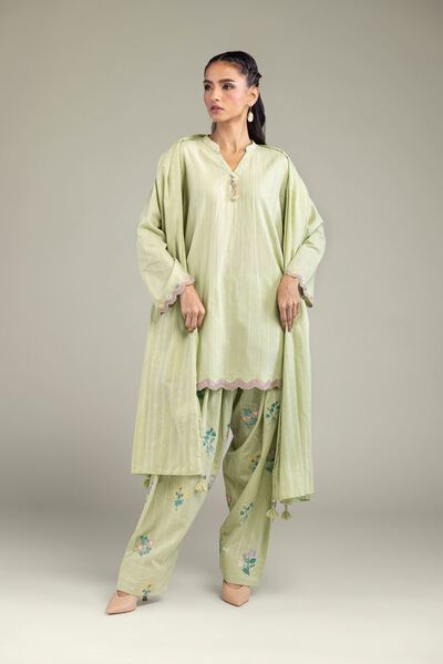 Floral Cotton Shalwar, image 1
