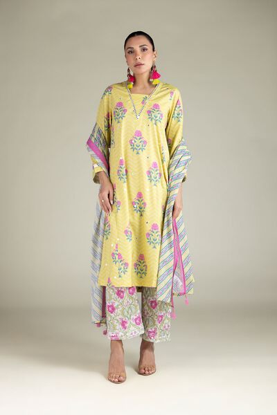 Floral Printed Pants, image 1