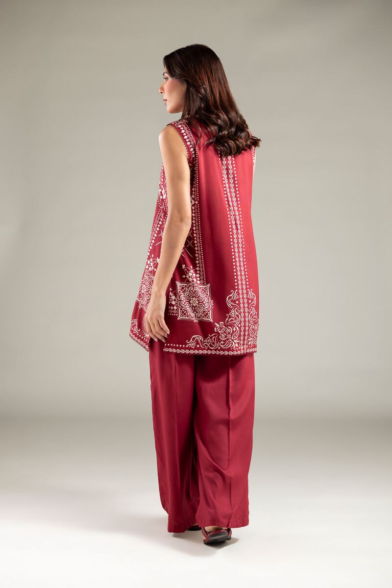 Sleeveless Wing-Collar Kurta