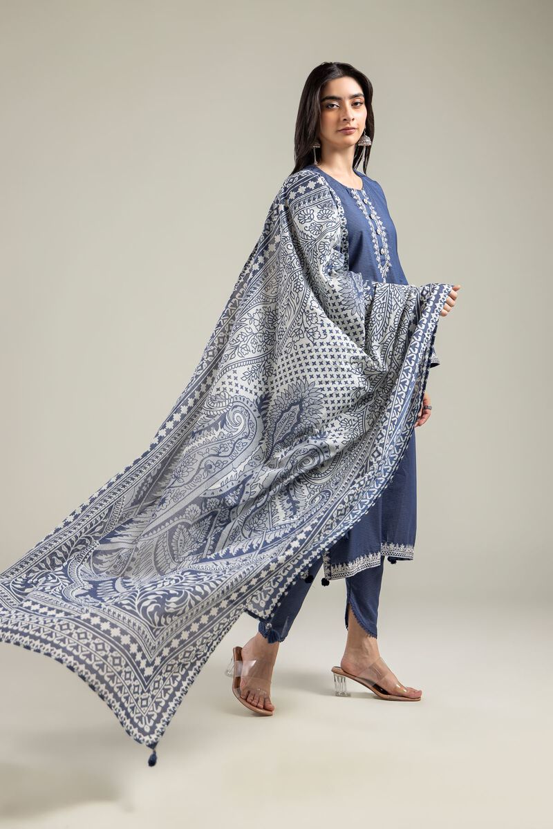 Navy Mesuri Dupatta