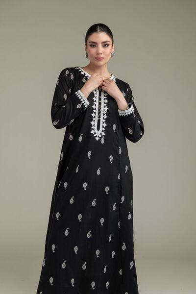white christmas dresses 2PC Embroidered Dress- 1012 – Silayi Pret main image 0