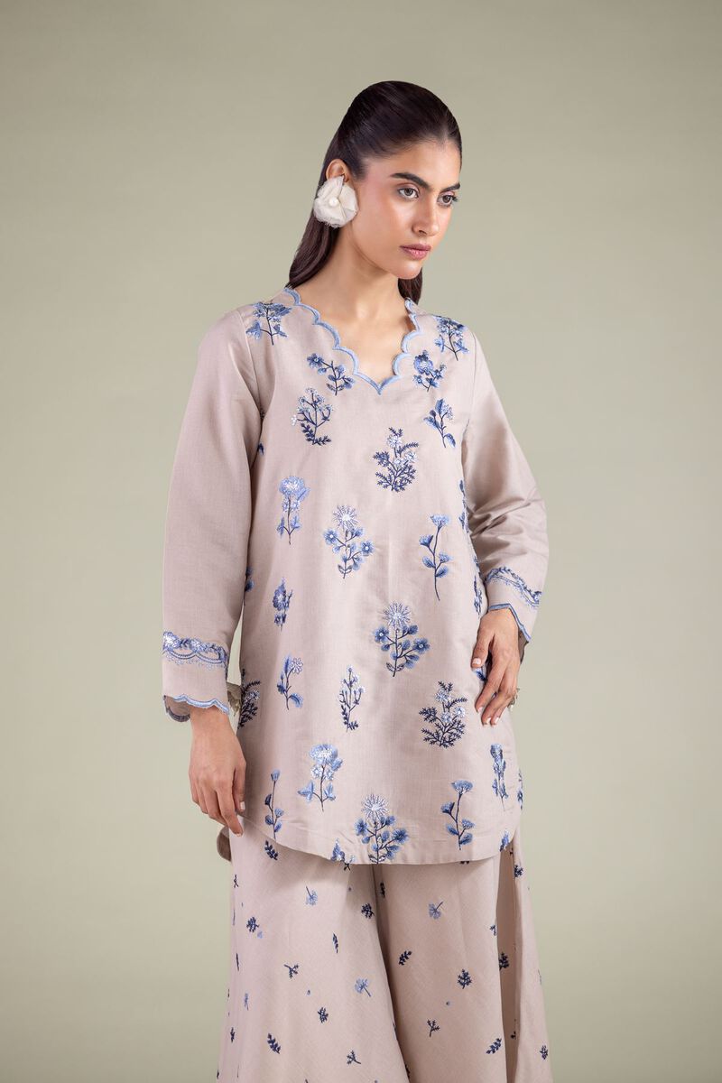 Floral Scalloped Kurta