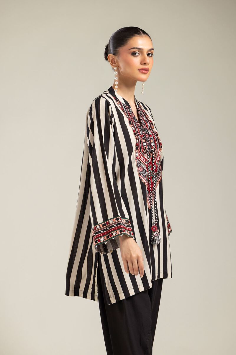 Striped Silk Kurta