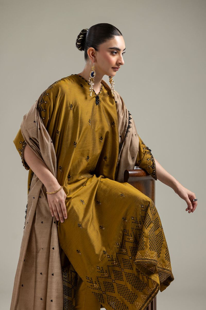 Mustard Longline Kurta