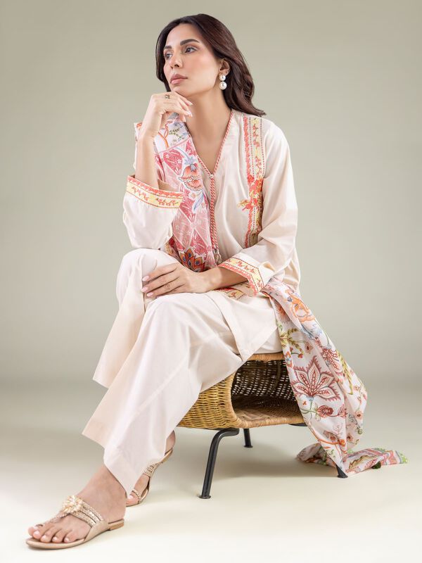 Floral Lawn Dupatta