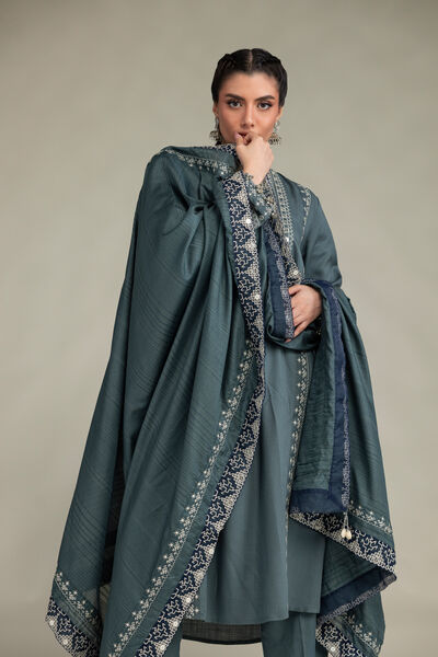 Embroidered Polyester Silk Polyster Silk Dupatta