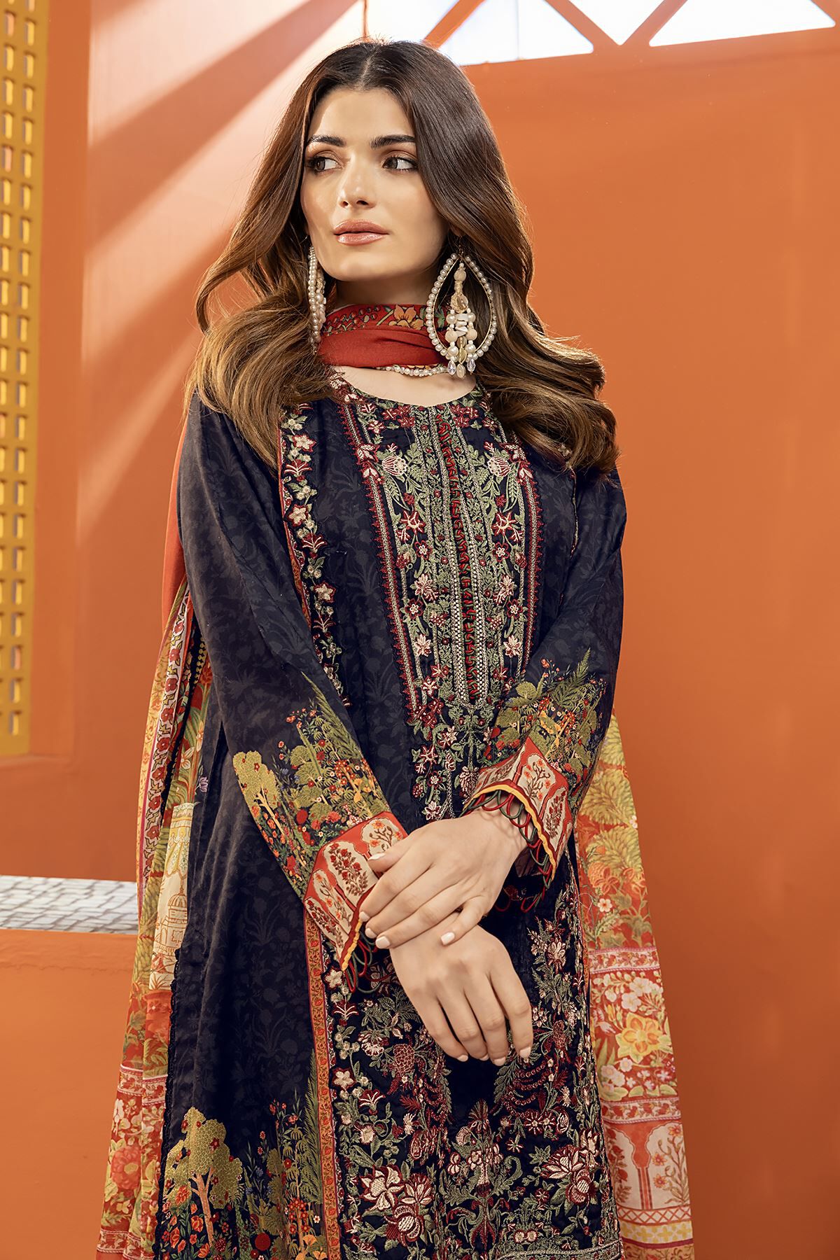 Unstitched Fabrics Lawn Spring Collection 2 piece suit 3