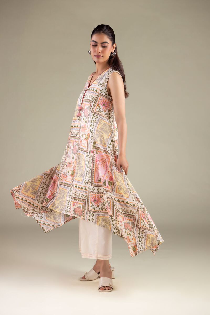 Sleeveless Longline Kurta