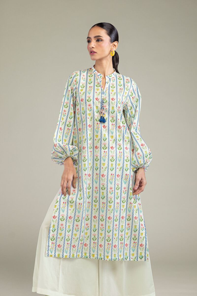 Floral Cambric Kurta