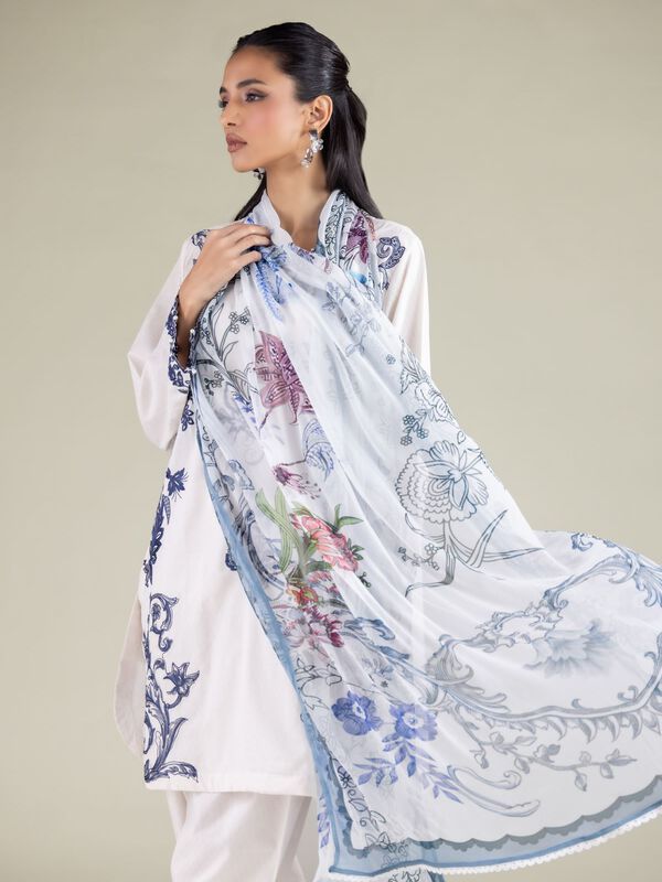 Floral Draped Dupatta