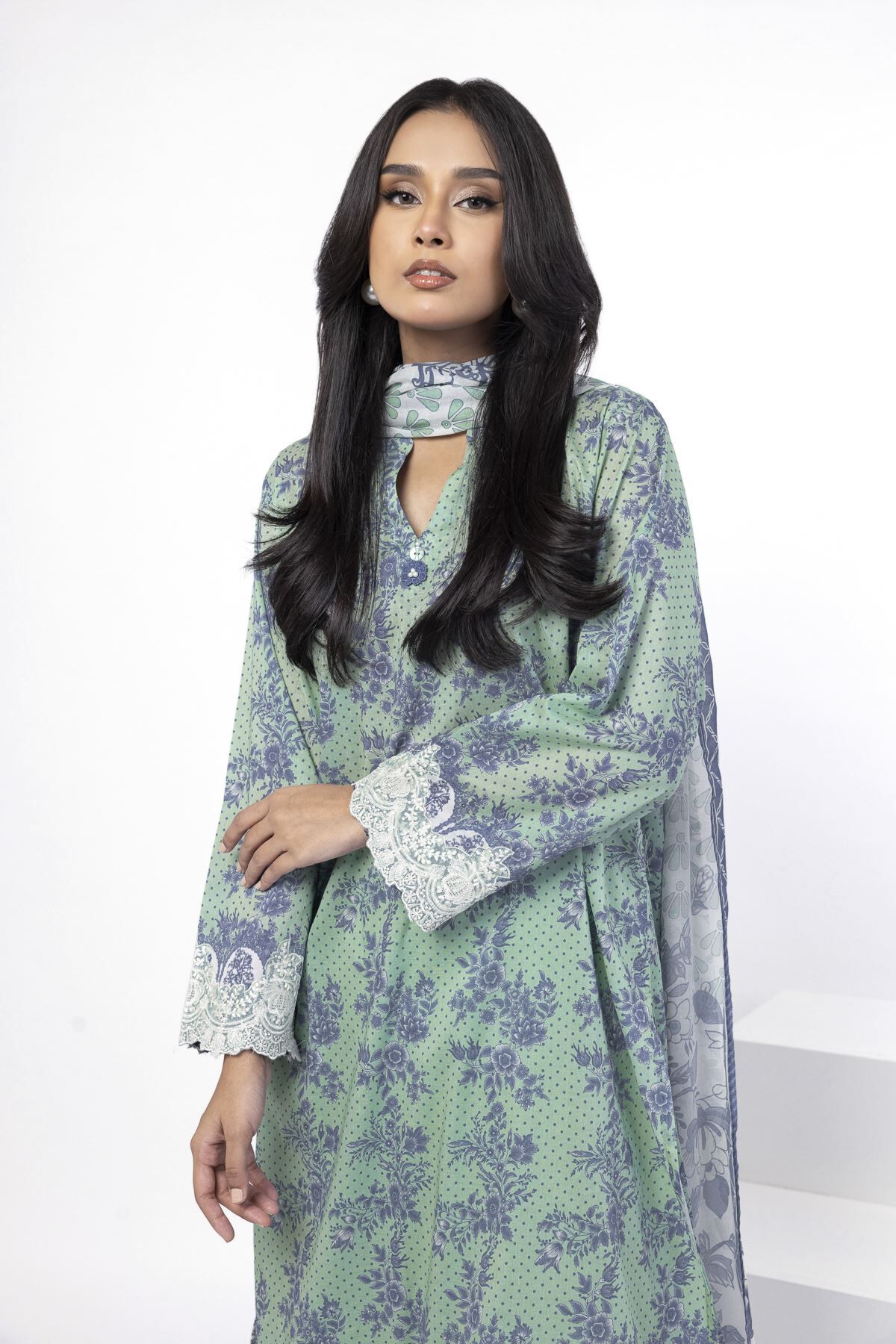 Buy Tailored 3 Piece | 0.0 N/A | SS2542AST-VG_MULTI | Khaadi Pakistan