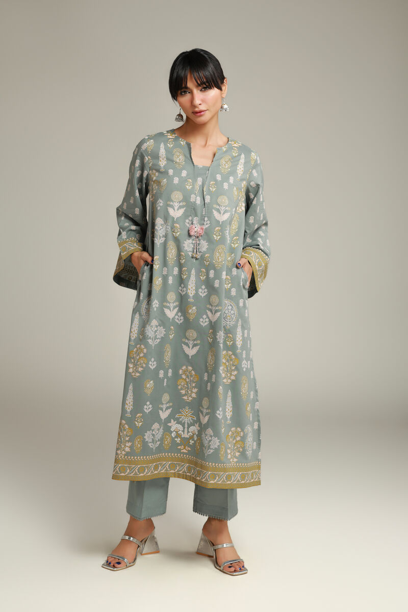 Mint Cambric Kurta
