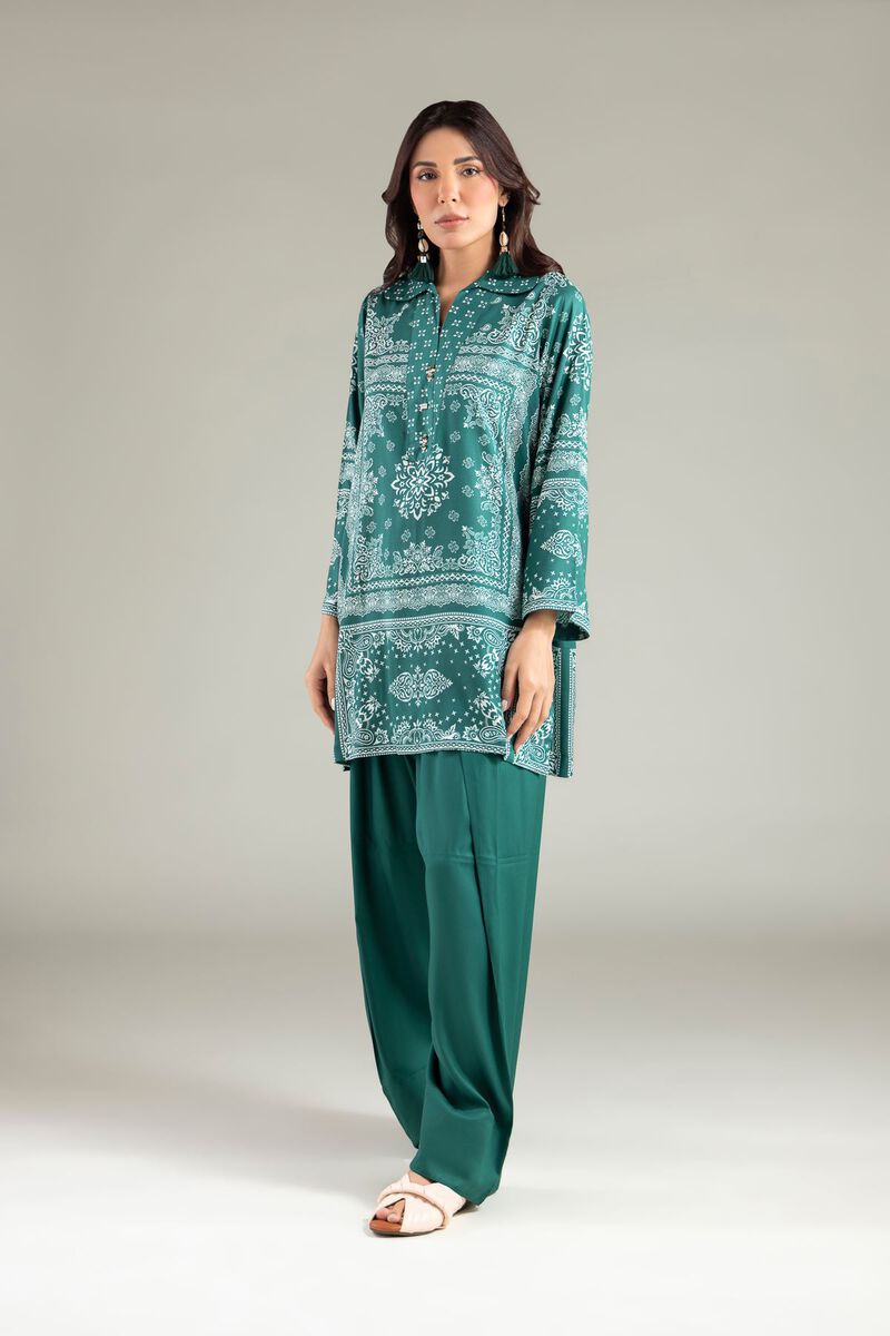 Geometric Wing-Collar Kurta