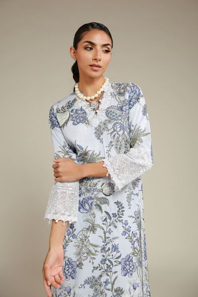 sachin and babi light blue dress Winter Clothes Collection for Women Online in Pakistan