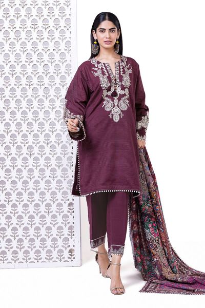 Embroidered | Light khaddar Messuri | Fabrics 3 Piece | PKR 4,200