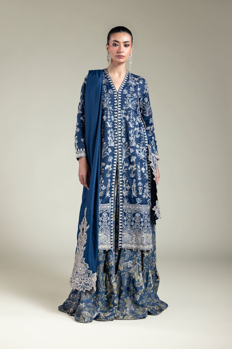 Navy Silk Set