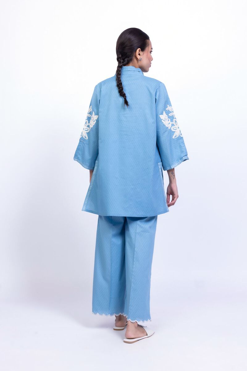 Floral Blue Kurta
