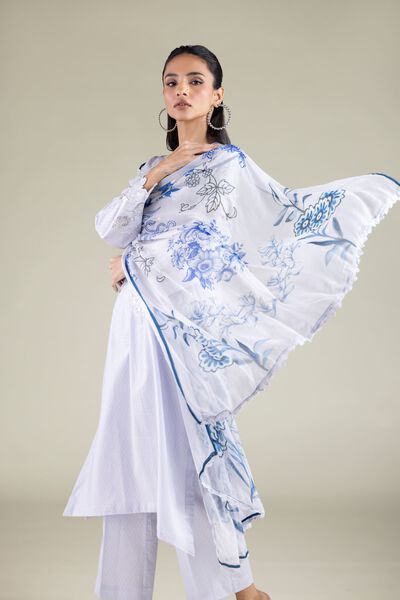 Leaf Pattern Dupatta, image 1