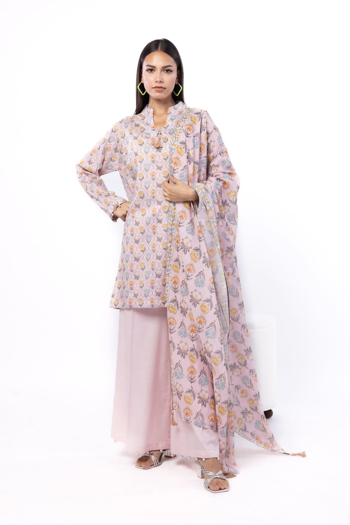 Buy Fabrics 3 Piece | 0.0 N/A | SS2441A-G-VG_MULTI | Khaadi Pakistan