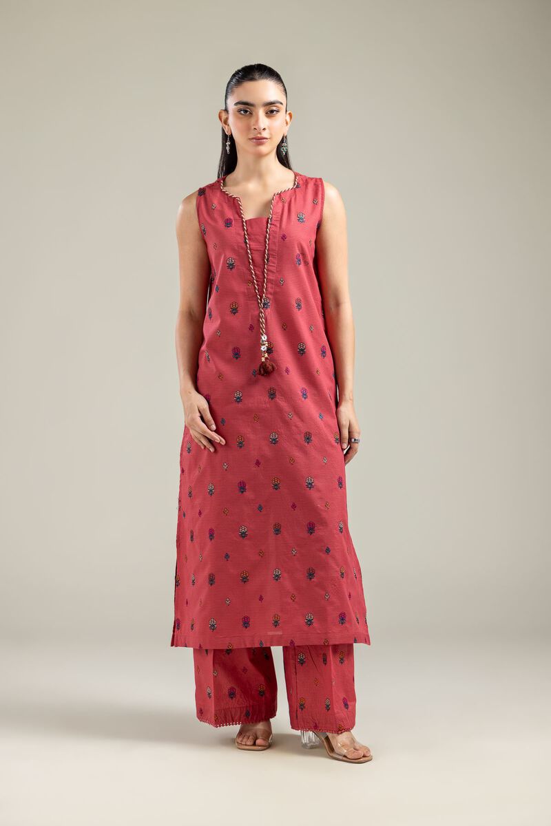 Sleeveless Longline Kurta