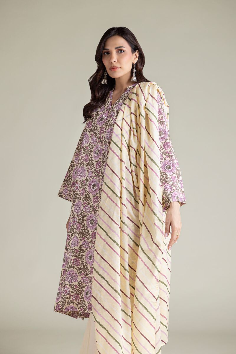Lawn Striped Dupatta