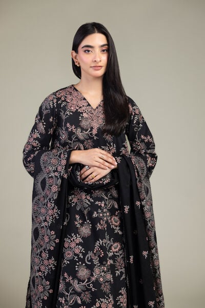 Floral Lawn Dupatta, image 1