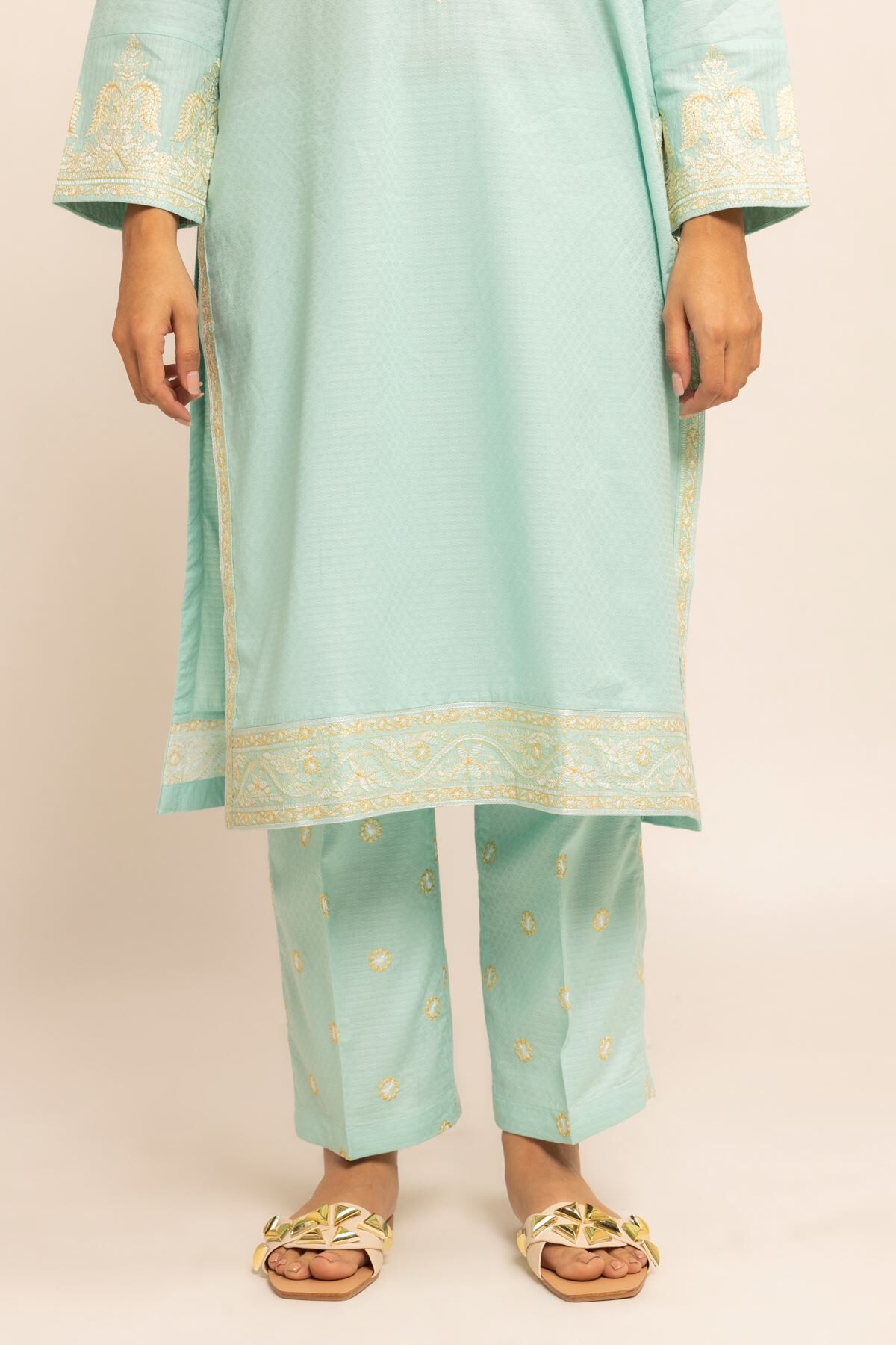 Khaadi embroidered trousers discount
