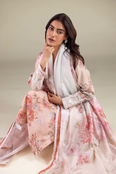 Floral Sequin Kurta, image 1