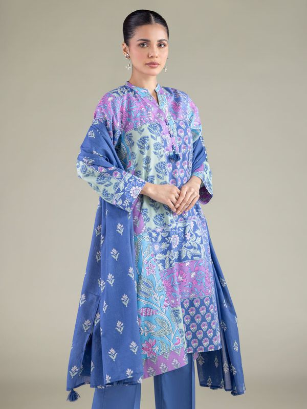 Floral Tassel Dupatta