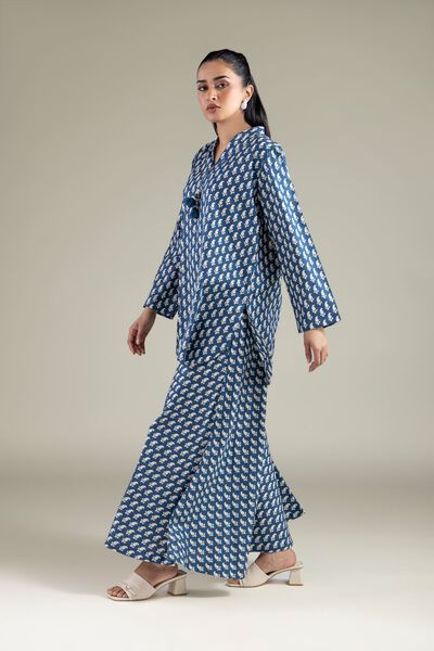 Relaxed Geometric Pants, image 1