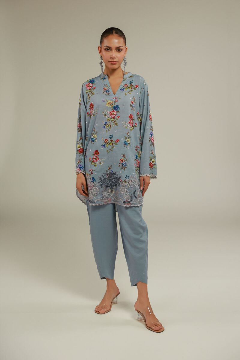 Floral Lace Kurta