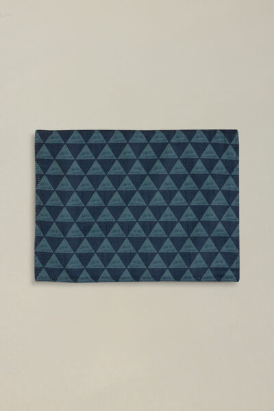 Printed Polyester Jute 13x17in Table Mat