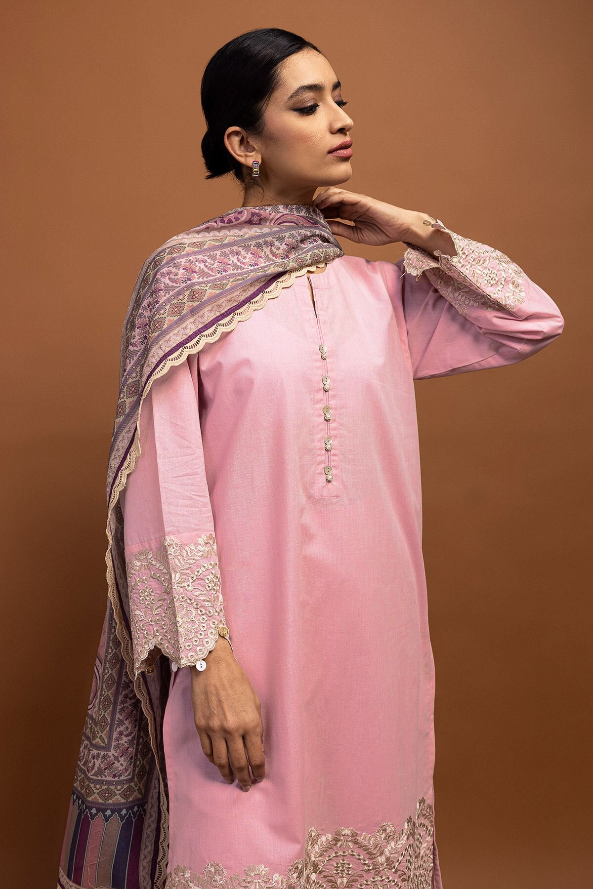 Buy Fabrics 3 Piece Suit 1437.00 PKR 1001749728 Khaadi Pakistan