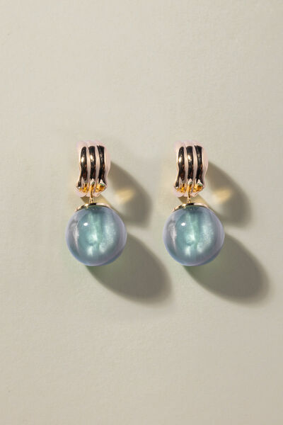 Solid Plastic Single Earrings